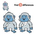 Find differences, Yeti