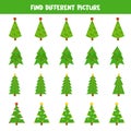 Find different picture of Christmas fir tree.