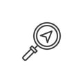 Find Direction outline icon