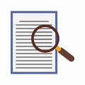 Find in Document icon vector image. Royalty Free Stock Photo