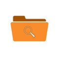 Find folder glass look magnifier search view icon
