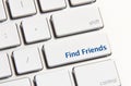 Find Friends Button Royalty Free Stock Photo