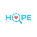 Find Hope - typography design about hope concept Royalty Free Stock Photo