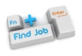 Find Job button Royalty Free Stock Photo