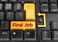 Find Job button Royalty Free Stock Photo