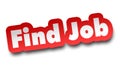 Find job concept 3d illustration isolated Royalty Free Stock Photo