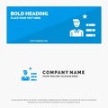 Find Job, Human Resource, Magnifier, Personal SOlid Icon Website Banner and Business Logo Template Royalty Free Stock Photo