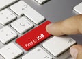 Find a JOB - Inscription on Red Keyboard Key Royalty Free Stock Photo