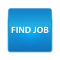 Find Job shiny blue square button