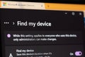 Find my device in Microsoft service