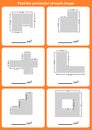 Find the perimeter of each shape - measurement of space inside an object