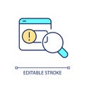 Find problem RGB color icon Royalty Free Stock Photo