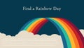 Find a Rainbow Day concept design, vector illustration Royalty Free Stock Photo