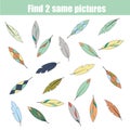 Find the same pictures children educational game