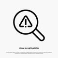 Find, Search, View, Error Line Icon Vector Royalty Free Stock Photo