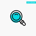 Find, Search, View, Glass turquoise highlight circle point Vector icon