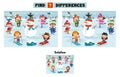 Find Seven Differences Activity For Children