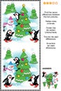 Find the seven differences Christmas or New Year visual puzzle