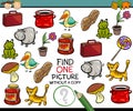 Find single picture game cartoon