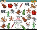 Find single picture game cartoon