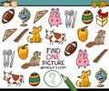 Find single picture game cartoon