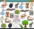 Find single picture game cartoon