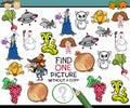 Find single picture game cartoon