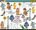 Find single picture game cartoon