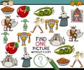 Find single picture game cartoon