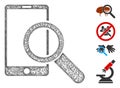 Find Smartphone Web Vector Mesh Illustration Royalty Free Stock Photo