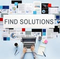 Find Solution Problem Solving Progress Result Concept