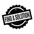 Find A Solution rubber stamp