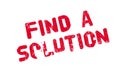 Find A Solution rubber stamp