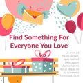 Find something for everyone you love, banners Royalty Free Stock Photo