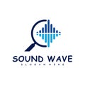 Find Sound wave logo design concept vector. Sound wave illustration design Royalty Free Stock Photo