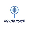 Find Sound wave logo design concept vector. Sound wave illustration design Royalty Free Stock Photo