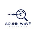 Find Sound wave logo design concept vector. Sound wave illustration design Royalty Free Stock Photo