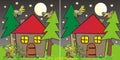 House in forest-10 differences