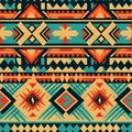 Find tranquility in seamless aztec patterns Royalty Free Stock Photo