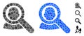 Find User Mosaic Icon of Circles