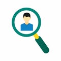Find User icon vector image. Royalty Free Stock Photo