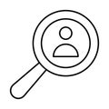 Find user, magnifier Vector Icon which can easily modify Royalty Free Stock Photo