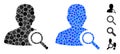 Find User Composition Icon of Round Dots Royalty Free Stock Photo