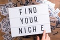 Find Your Niche Royalty Free Stock Photo