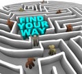 Find Your Way Through a Maze Royalty Free Stock Photo