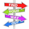 Find your way out Royalty Free Stock Photo