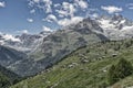 Findelen village below Zinalrothorn summit, Zermatt