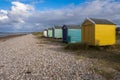 Findhorn Beach Huts Royalty Free Stock Photo