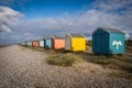 Findhorn Beach Huts Royalty Free Stock Photo