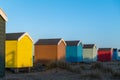 This is the beach huts getting the last of the sun.